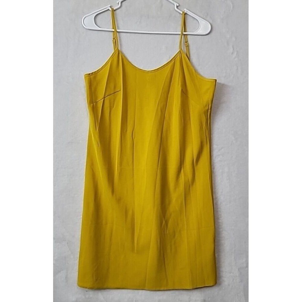 NANNETTE LEPORE Women’s Sexy Slip Dress Spaghetti Strap Yellow Size 8 (Med)